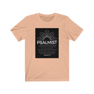 Unisex Jersey Short Sleeve Tee (Black Love Rocks Original Design - Psalmist)