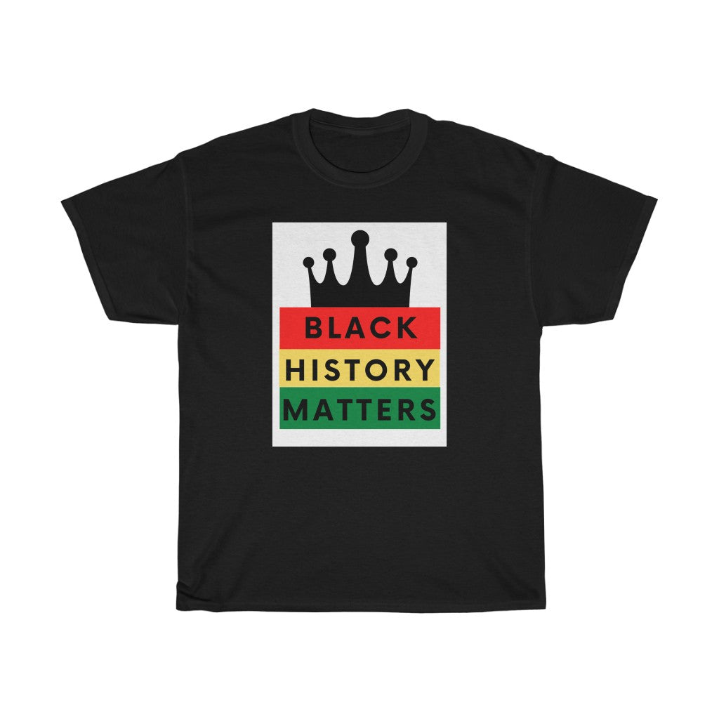 Unisex Heavy Cotton Tee (Black Love Rocks Original Design - History)