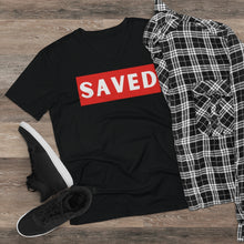 Load image into Gallery viewer, Lightweight V-Neck Tee (Black Love Rocks Official Design - I&#39;m Saved)
